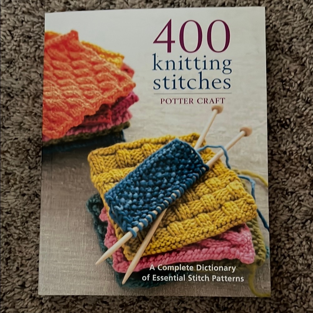 400 Knitting Stitches Book by Potter Craft